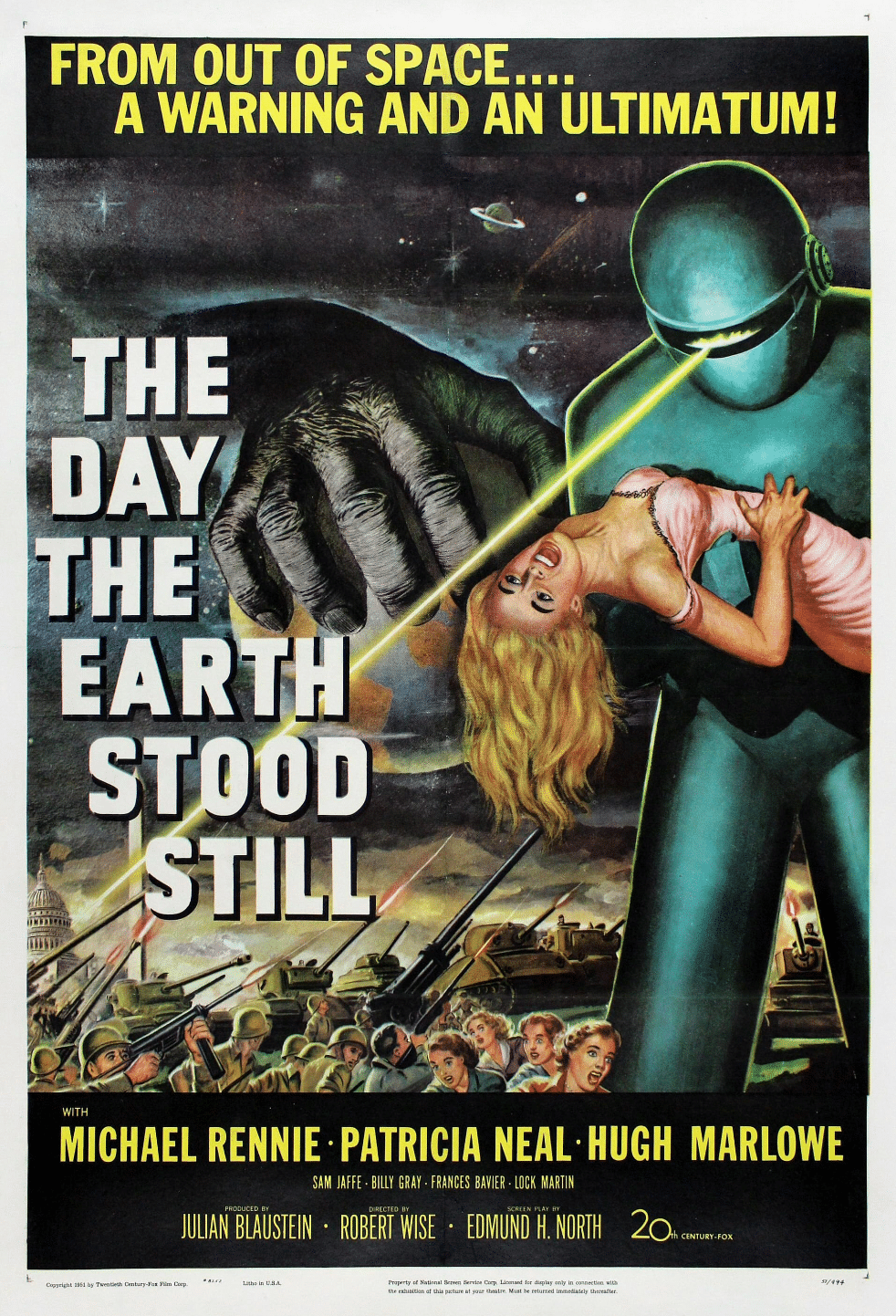 The Day The Earth Stood Still movie poster Image Courtesy of IMBD
